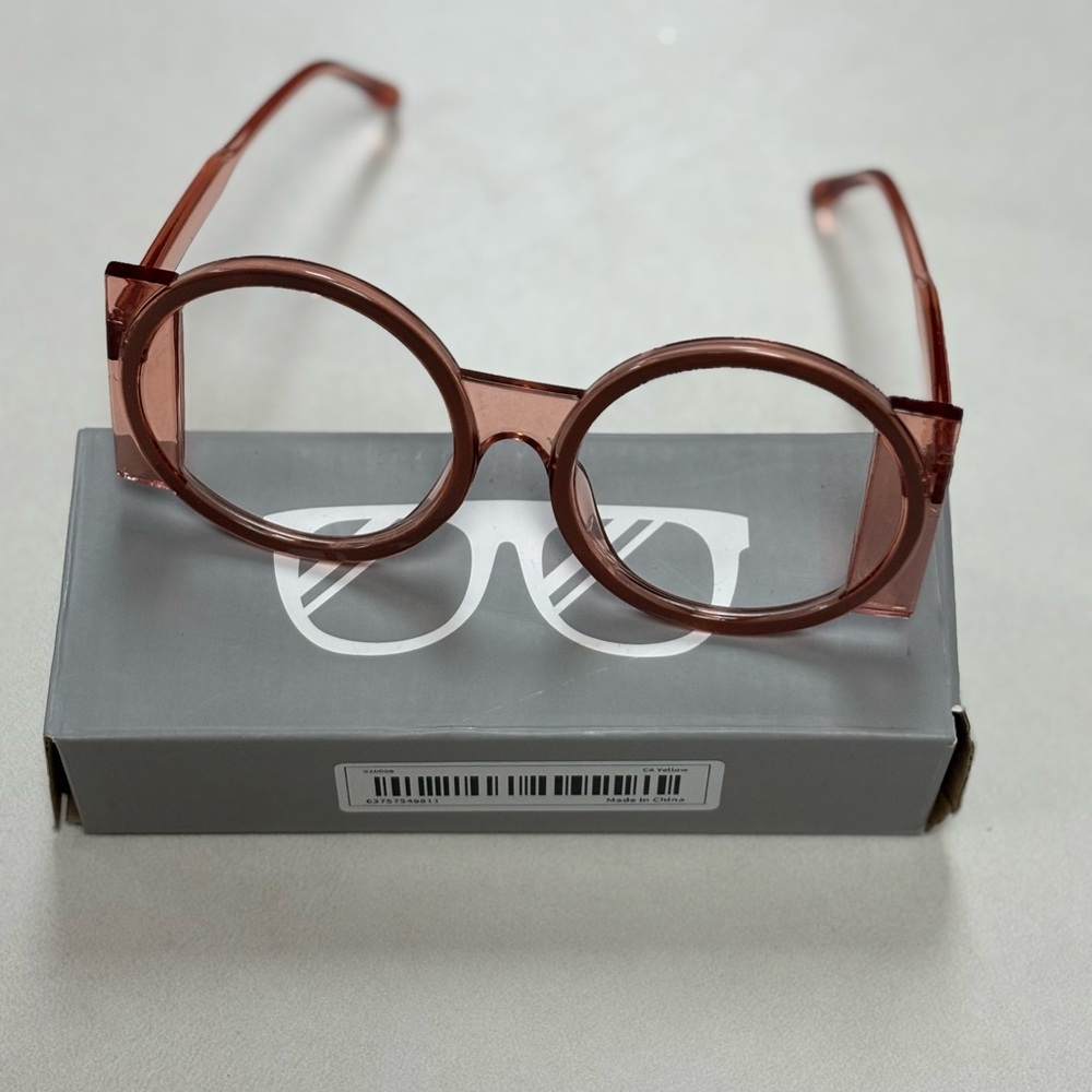 Round Pink Glasses